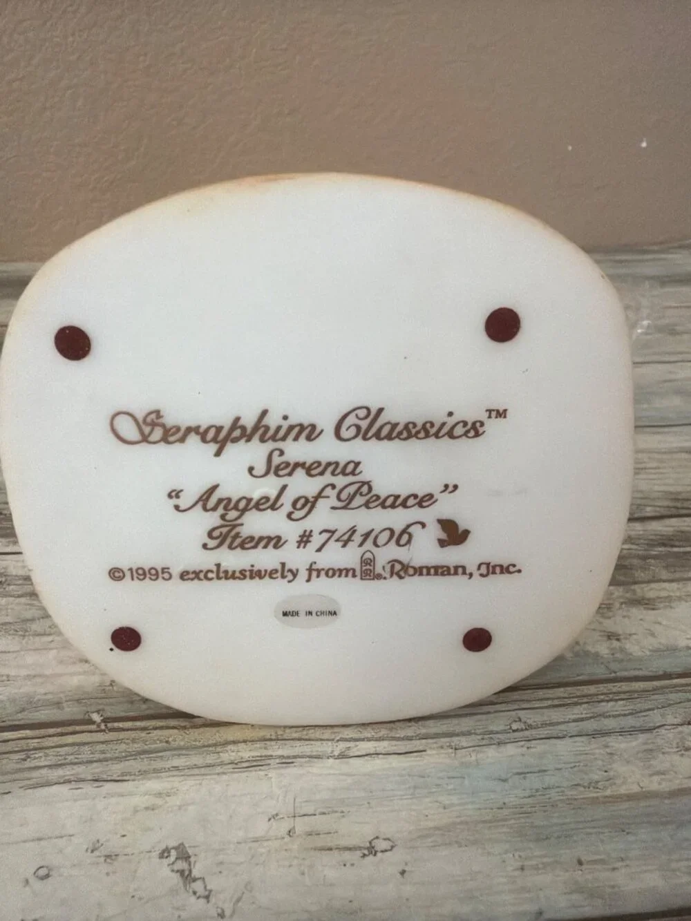 2 X Seraphim Classics Serena Angel of Peace & Joy Gift Heaven Roman Inc - No Box - Picture 6 of 16